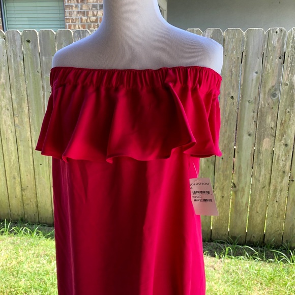 NWT Chelsea28 Off the shoulder crepe dress - Picture 2 of 4
